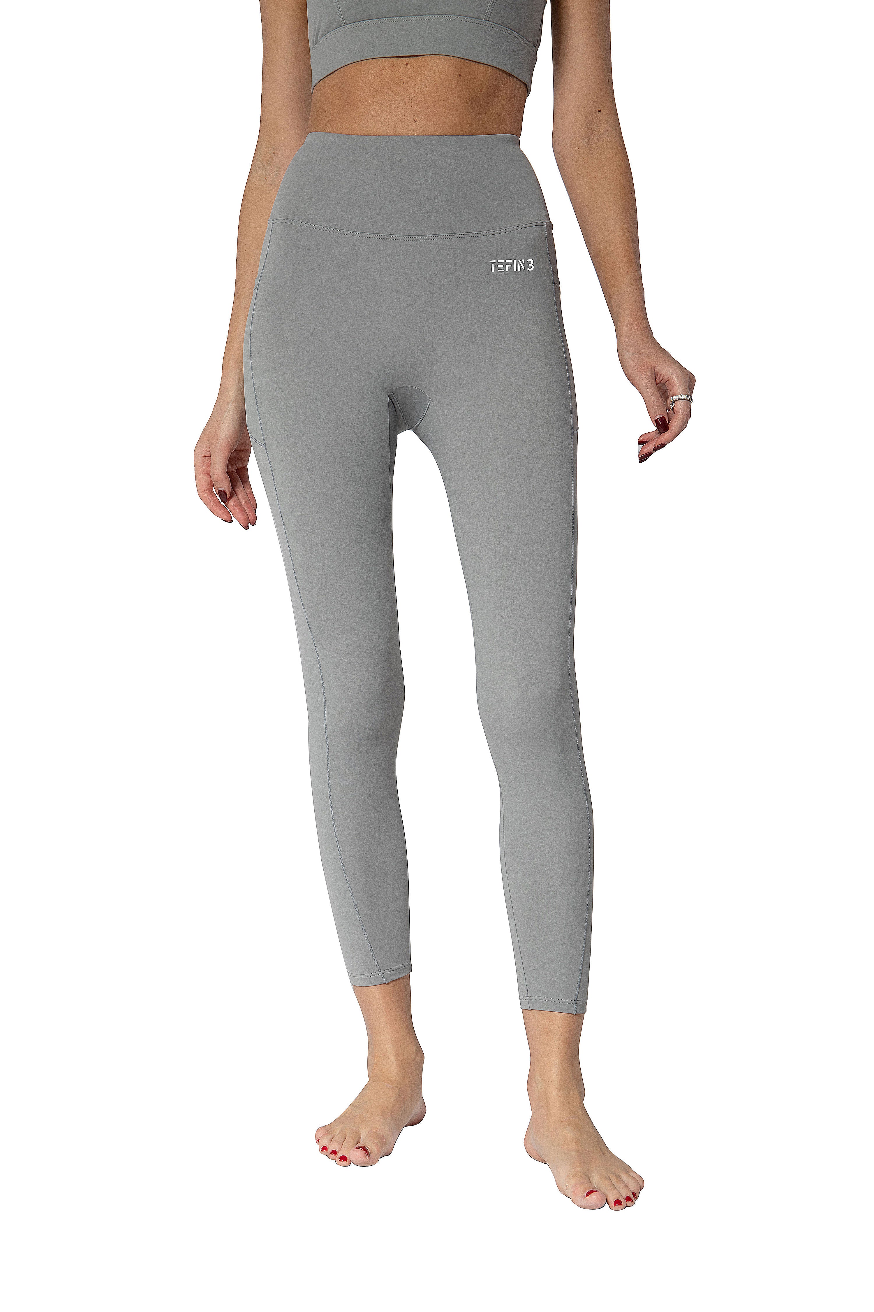 Full Length Compression Leggings - Grey Sage *3XL Only* – Bunky